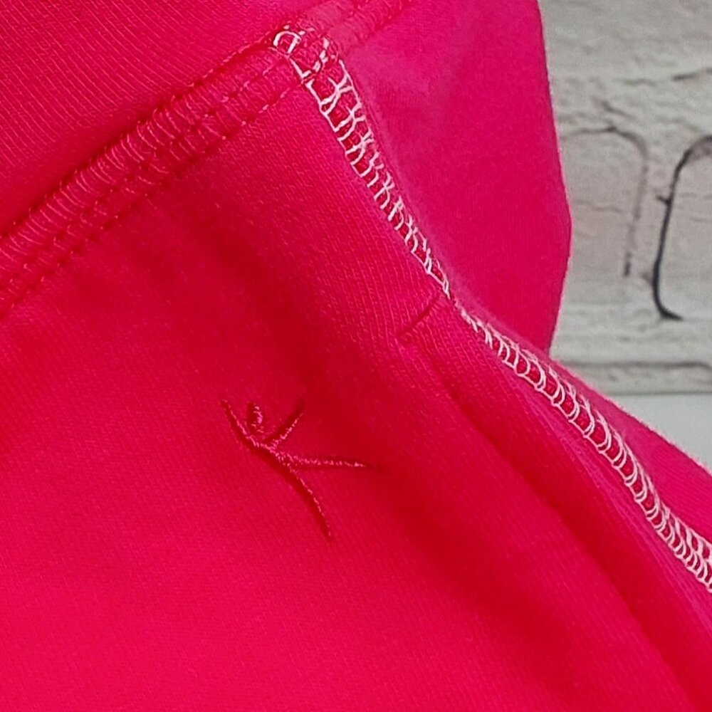 'DANSKIN NOW' FRENCH TERRY LOOSE FIT STRAIGHT-LEG ATHLEISURE PANTS in POSEY PINK - Picture 9 of 15